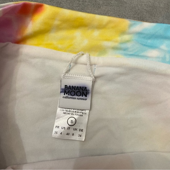 New! BananaMoon Triangle Tie Dye High Waisted Bikini Bottom 10776 - Picture 6 of 9